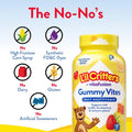 L'Il Critters Gummy Vites Daily Kids Multivitamins Assorted Fruit Flavors for Ages 2+ Toddlers & Kids, Gummy Vitamin with Vitamin C and D, 95-190
