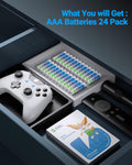 EBL AAA Batteries 24 Pack, 1.5V Alkaline Triple a Batteries, Long-Lasting Alkaline Power for All Your Devices, 10-Year Shelf Life