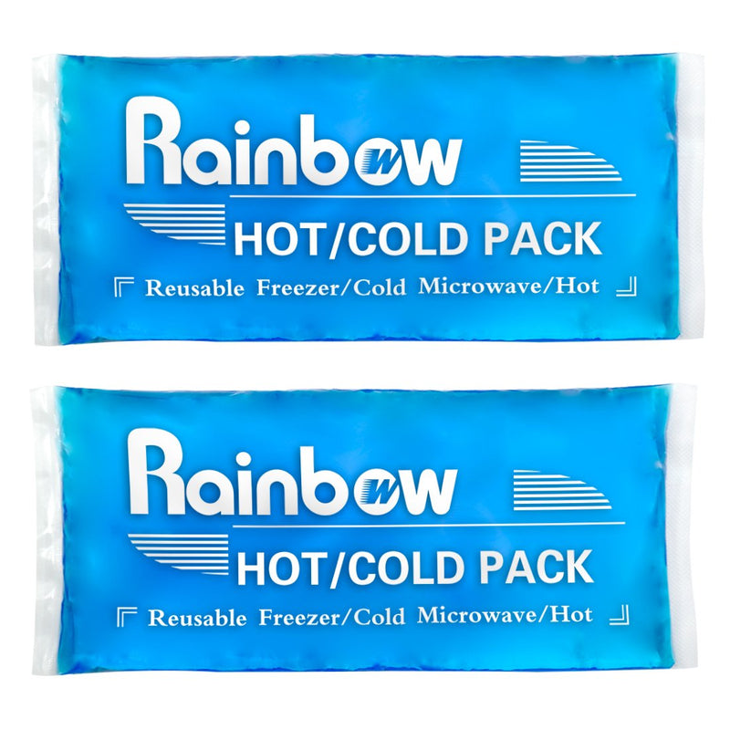Soft Ice Packs Reusable Gel Pack 2, Hot and Cold Gel Ice Packs for Injuries, Headaches, Joint Pain Relief, Comfort Ice Pack Flexible Therapy on