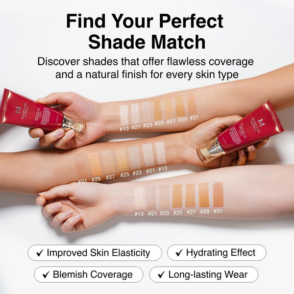 MISSHA M Perfect Cover BB Cream No.23 Natural Beige -Light/Medium with Cool/Neutral Undertone SPF 42 PA +++ 1.69 Fl Oz - Tinted Moisturizer with SPF
