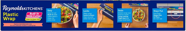 Reynolds Kitchens Quick Cut Plastic Wrap, 225 Square Feet