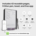 Rocketbook Fusion Reusable Undated Productivity Planner, Letter Size 8.5X11, Beige - Goals, Monthly and Weekly Calendar, Daily To-Do List, Lined