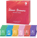 Shower Steamers Aromatherapy for Women and Men, 24-Pack Organic Shower Bombs with Essential Oil, Rose, Watermelon, Tea Tree, Orange, Sea Salt,