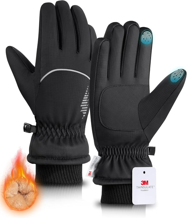 Rivmount Winter Gloves Women Men, Thermal Ski Gloves for Cold Weather with Warm, Waterproof, Touchscreen for Running, Skiing