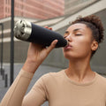 H2O Stainless Steel Water Bottle, Vacuum Insulated - BPA Free, 12H Hot & 24H Cold Drinks Bottle, Metal, 17 Oz Leakproof, Ideal for Adult, Kids,