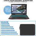 Laptop Sleeve Bag 14 Inch, Shockproof Protective Computer Cover with Accessories Pocket, Portable Laptop Case Compatible for 14 Inch Macbook