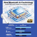 Wireless Earbuds Bluetooth 5.4 Headphones Bass Stereo Wireless Earphones with 4 ENC Noise Cancelling Mic Hifi Stereo IPX8 Waterproof 48H Playtime