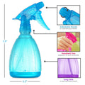 Dilabee Plastic Spray Bottles - 12Oz (3 Pack) Water Spray Bottle for Hair, Gardening, Grilling & Cleaning Solution - Empty Spray Bottles for Cat -
