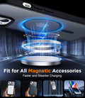 SPIDERCASE Designed for Iphone 14 Case/Iphone 13 Case, Magnetic Translucent [2 Pack Tempered Glass Screen Protector] Anti-Fingerprint Anti-Scratch
