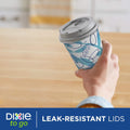 Dixie to Go Medium Paper Coffee Cups with Lids, 12 Oz, 14 Count, Disposable Cups for On-The-Go Hot Beverages