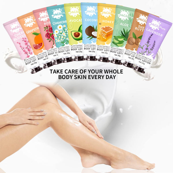 20 Pack Lotion for Women,Body Lotion for Dry Skin,Mothers Day Gifts,Teacher Appreciation,Nurses Week Gifts Bulk 2025,Travel Size Natural Fragrance