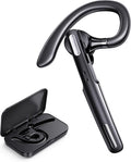 Bluetooth Headset, Wireless Bluetooth Earpiece V5.0 Hands-Free Earphones with Built-In Mic for Driving/Business/Office, Compatible with Iphone and