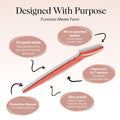 Kitsch Dermaplaning Tool - Face Razors for Women and Men, Eyebrow Trimmer and Face Shaver, Facial Hair Removal, Facial Razors for Women and Men,