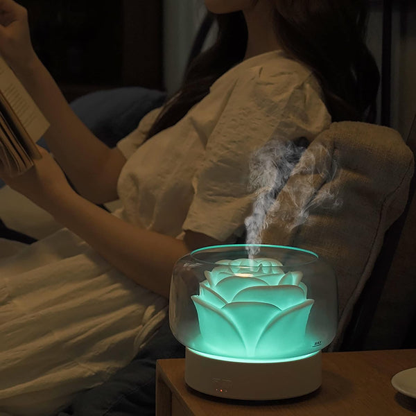 Diffusers for Essential Oils Large Room: SEVEYEE 500Ml Aromatherapy Diffuser for Home Bedroom - Big Capacity Running 24 Hours Waterless Auto off