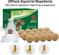 20Pack Squirrel Repellent Outdoor, Chipmunk Repellent Outdoor,Rodent Repellent,Squirrel Repellent for Attic and Cars Engines, Ultra Powerful