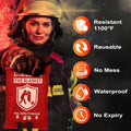 DIBBATU Fire Blanket for Home and Kitchen, Fire Blankets Emergency for Home, Emergency Fire Blankets Retardant for House, Fireproof Blanket,