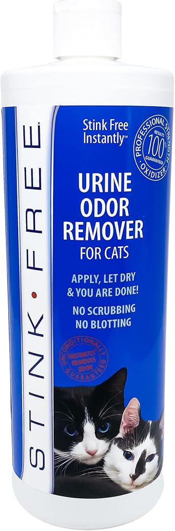 Instantly Urine Odor Remover & Eliminator for Cat Urine - Neutralizer of Cat Pee, Oxidized Based Urine Cleaner Solution for Carpets, Rugs,