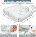 Bath Pillow Bathtub Pillow - Bath Pillows for Tub with Neck, Head, Shoulder and Back Support - 4D Air Mesh Spa Pillow for Bath - Extra Thick, Soft