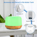 Aromatherapy Essential Oil Home Diffuser with Remote Control, 300ML Large Room Cool Mist Air Humidifier, 8 Hours Quiet Operation, Timer, 7 Colors