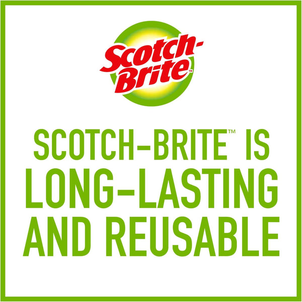 Scotch-Brite Dobie Pads, Dobie Sponge for All Purpose Cleaning of Kitchen, Bathroom, and Household, Non Scratch Dobie Cleaning Pads Safe for