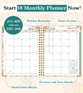 2025 Appointment Book, 2025 Academic Planner 18 Months Weekly and Monthly (January 2025 - June 2026), 8.5"X11" Daily Hourly Planner 60-Minute Time