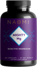 NAOMI Mighty Mg Magnesium Glycinate & Malate Complex 360Mg, High Absorption Formula, Elemental Magnesium Supports Heart Health, Strong Bones,