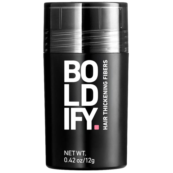 BOLDIFY Hair Fibers (12G) - Fill in Thinning and Fine Hair for an Instantly Fuller, Thicker Look - 14 Shades for Women & Men - Black