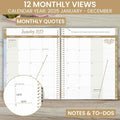 Bloom Daily Planners HARDCOVER 2025 (8.5" X 11") Calendar Year Day Planner (January 2025 - December 2025) - Aesthetic Goal Organizer - Monthly &