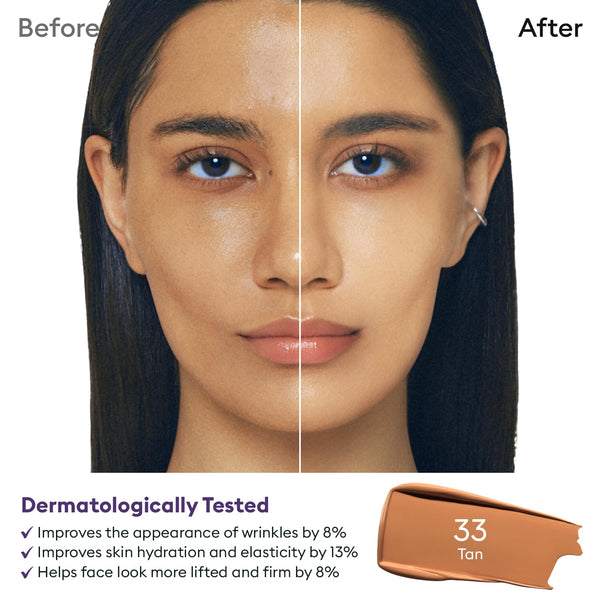 MISSHA M PERFECT COVER SERUM BB CREAM No.33 Tan -Tan with Warm Undertone, Skin Tint, Tinted Moisturizer, Skin Care Foundation Makeup, Korean