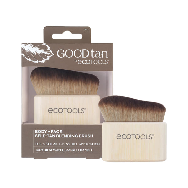 Ecotools Good Tan Body + Face Self-Tan Blending Brush, Kabuki Brush for Applying Self Tanner, Sunless Tanner Blending Brush, Eco Friendly Self