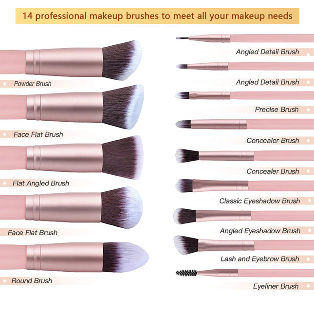 33PCS Makeup Foundation Brushes Tool Set with Sponges, Eyelash Curlers, Powder Puffs, Silicone Washing Bowls, Eye Aids, 