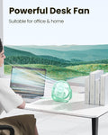 Gaiatop USB Desk Fan, 3 Speeds Strong Airflow, 5.5 Inch Portable 90Â° Rotate Quiet Cooling, Small Personal Table Fans for Bedroom Home Office