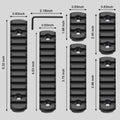 Single Picatinny Aluminum Accessory Rail Set for Mlock 3 5 7 9 11 13 Slots with 13 T-Nuts & Screws, 6 Wrench-Rounded Corner