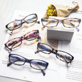 VIDEBLA 5 Pack Computer Reading Glasses Men and Women anti Eyestrain Blue Light Blocking Glasses for Reading (5 Mix-2, 1.75)