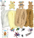 Moru Fur Pipe Cleaner Craft Kit , Soft, Thick, Long Teddy Fur-Wrapped Stem Wire for DIY Art & Craft. with Decorative Accessories