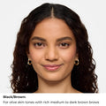 WUNDERBROW Eyebrow Gel, Waterproof, Smudgeproof, Lasts for Days, Shade: Black/Brown, Vegan and Cruelty-Free