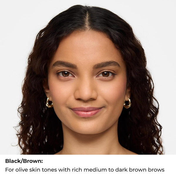 WUNDERBROW Eyebrow Gel, Waterproof, Smudgeproof, Lasts for Days, Shade: Black/Brown, Vegan and Cruelty-Free