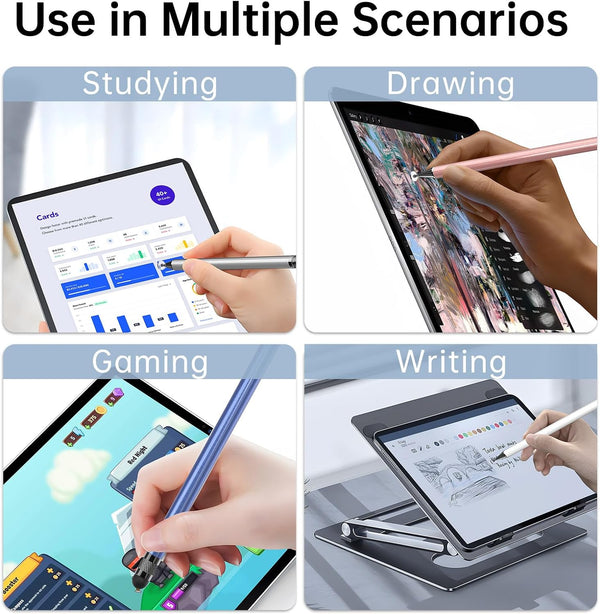 Bopomofo Stylus (5 Pcs), 2-in-1 Stylus Pen for Touch Screen, High Precision and Sensitivity, Suitable for iPhone/ipad/Android Tablets, Compatible