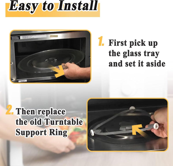 W11252182 8206227 Microwave Glass Turntable Support Ring Replacement, Replaces AP6799974 W10435114 PS12584163 W10654906