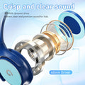 Kids Headphones with Safe 85Db/94Db Volume Limiter for Child/Teens, Foldable HD Stereo Sound Headset for Kindle Kids/Fire Tablet/Ipad/Laptop,