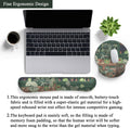 Cute Frog Mouse Pad with Wrist Rest Kawaii Green Decor Pain Relief Mat, Ergonomic Mouse Pad for Desk Computer Keyboard Laptop, Desk Decor Office