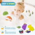 26+2 PCS Bath Bombs for Kids with 26 Dinosaur Suction Toys Inside, Organic Kids Bath Bombs Gift Sets with 2 Squeeze Dinosaur Toys for Boys & Girls