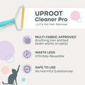 Uproot Cleaner Pro Pet Hair Removal Tool - Special Dog Hair Remover Multi Fabric Edge and Carpet Rake by Uproot Clean - Cat Fur Remover for Couch,