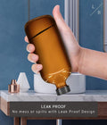 Liba Amber Glass Spray Bottles 2 Pack, 16 Oz Refillable Empty Spray Bottle for Cleaning, Essential Oils, Hair, Plants, Adjustable Nozzle for