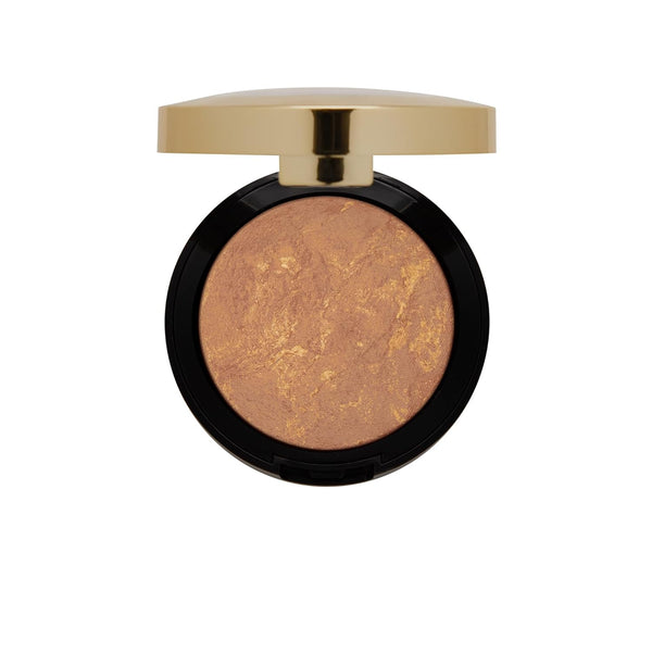 Milani Baked Bronzer - Glow, Cruelty-Free Shimmer Bronzing Powder to Use for Contour Makeup, Highlighters Makeup, 0.25 Ounce