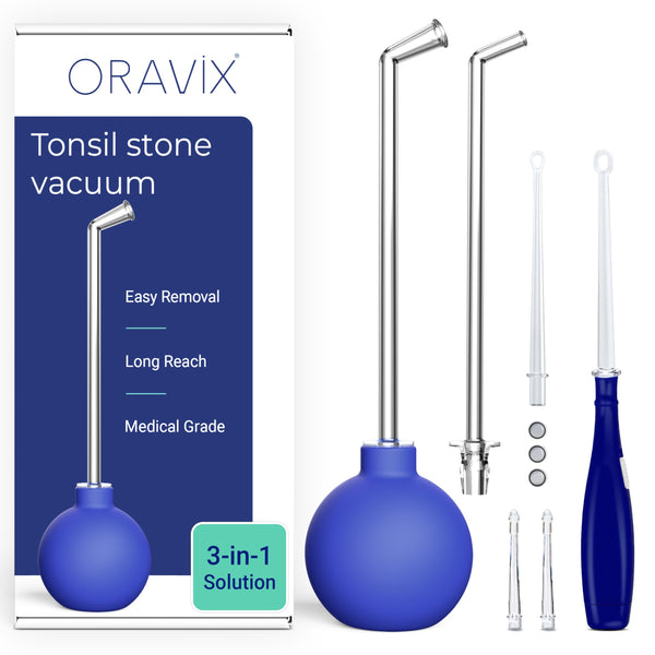Oravix Tonsil Stone Vacuum, Tonsil Stone Remover Vacuum Suction, Tonsil Stone Cupping Tool, Tonsil Stone Removal Tool with Suction, Tonsil Stones