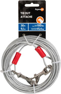 Aspen Pet Dog Tie Out Cable - 1700 Lbs Break Strength - 30Ft Cable