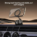 Car Phone Mount for Magsafe, 360 Degree Rotation Dashboard Vacuum Magnetic Phone Holder, Foldable Suction Cup Car Phone Mount for All Smart Phone