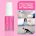 Super Strong Nail Glue for Press on Nails, Nail Tips & Acrylic Nails (8Ml) NYK1 Nailbond Brush on Glue for Press Ons, Tips & Acrylics - Long