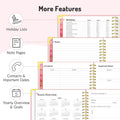 Jul 2025 -Dec 2026 Planner, Forvencer Academic Planner 2025-2026, 18 Month Daily Planner, 8.5" X 11", Weekly & Monthly Agenda Book, Hardcover